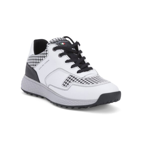 DUCA DEL COSMA White/black Men's Made In Portugal Pagani Golf Sneakers